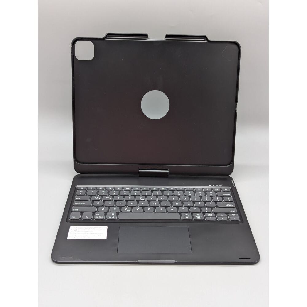 Black Backlit Wireless Tablet Keyboard & Hard Aluminum Case Fits 11.5" Screen